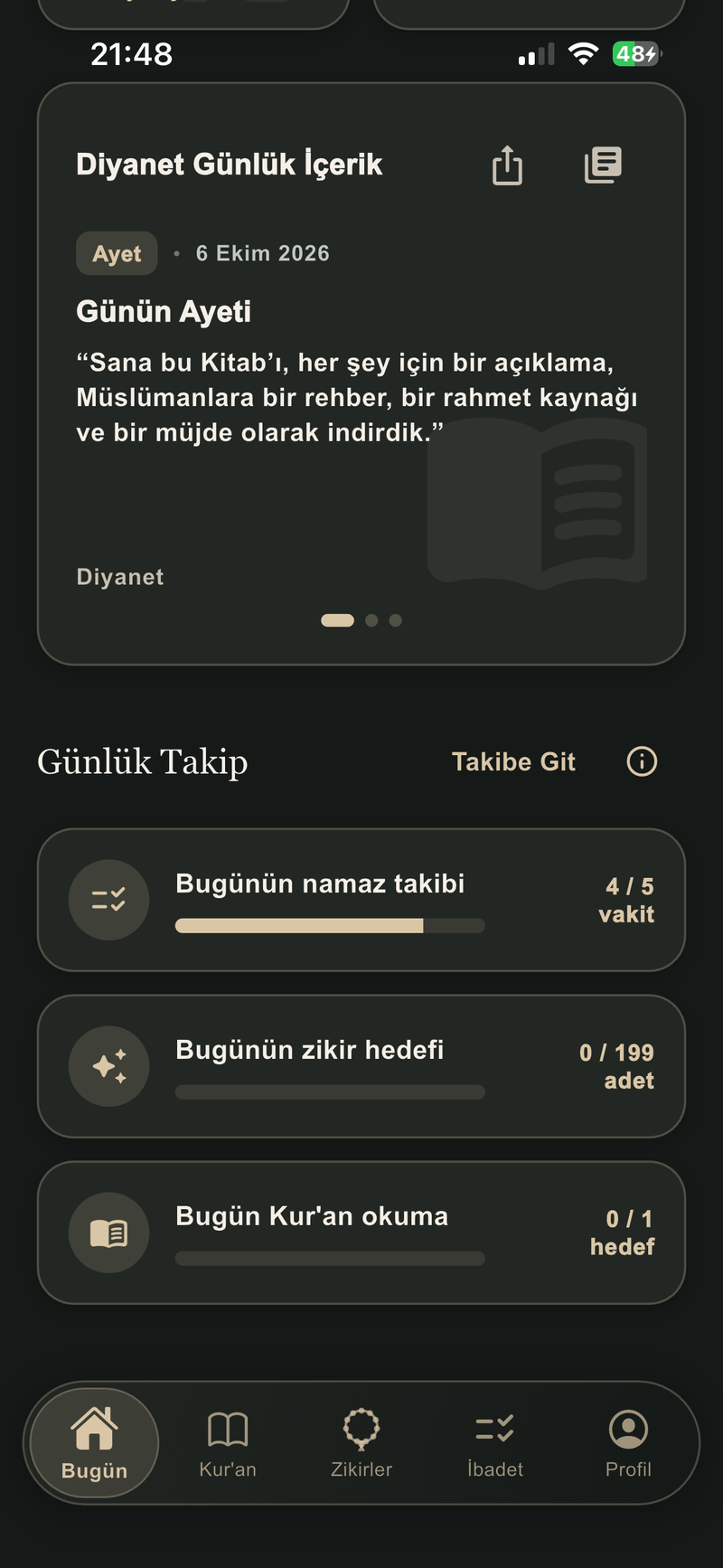Dua Halkası & Ayet (Gece)