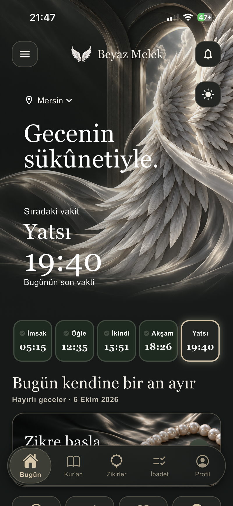 Gece Modu Ekranı