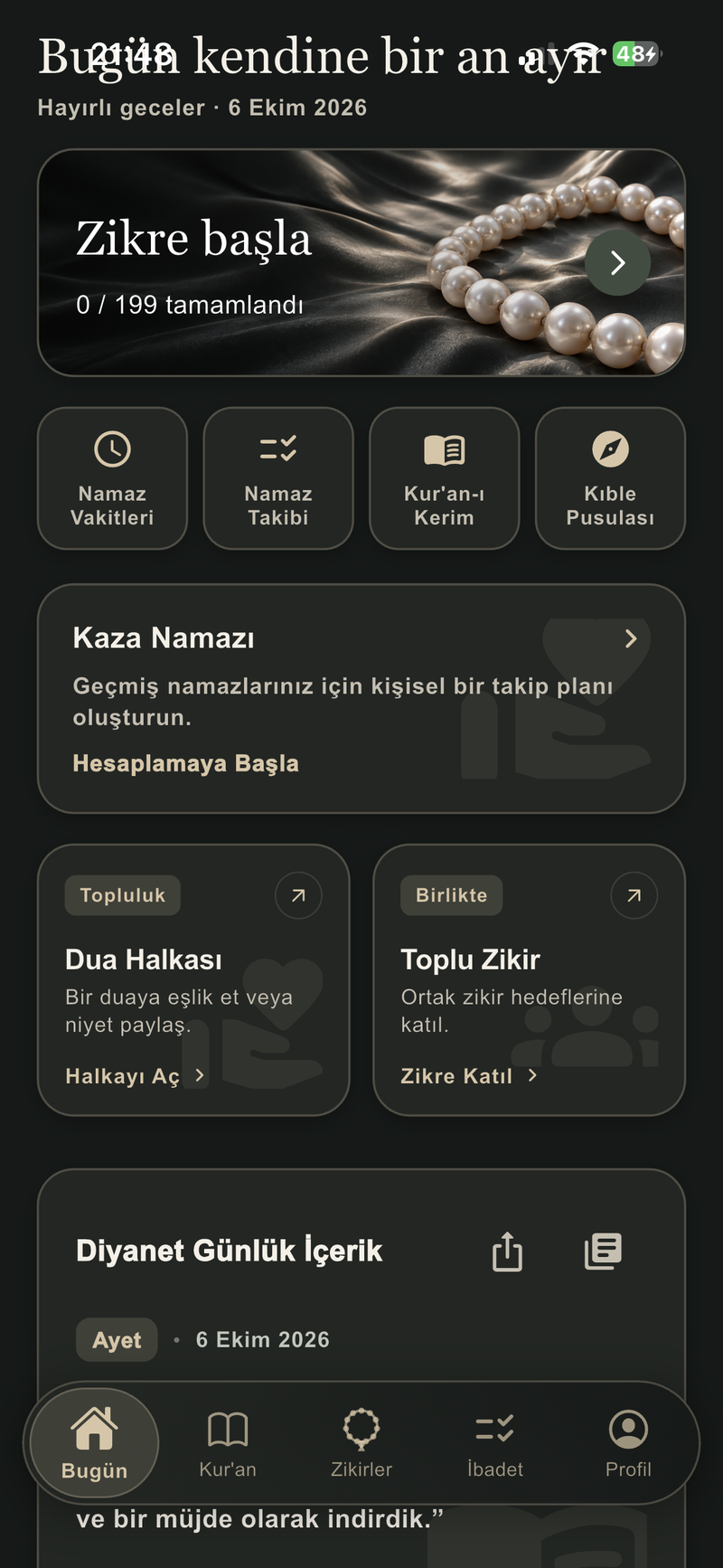 Vakit Çizelgesi (Gece)